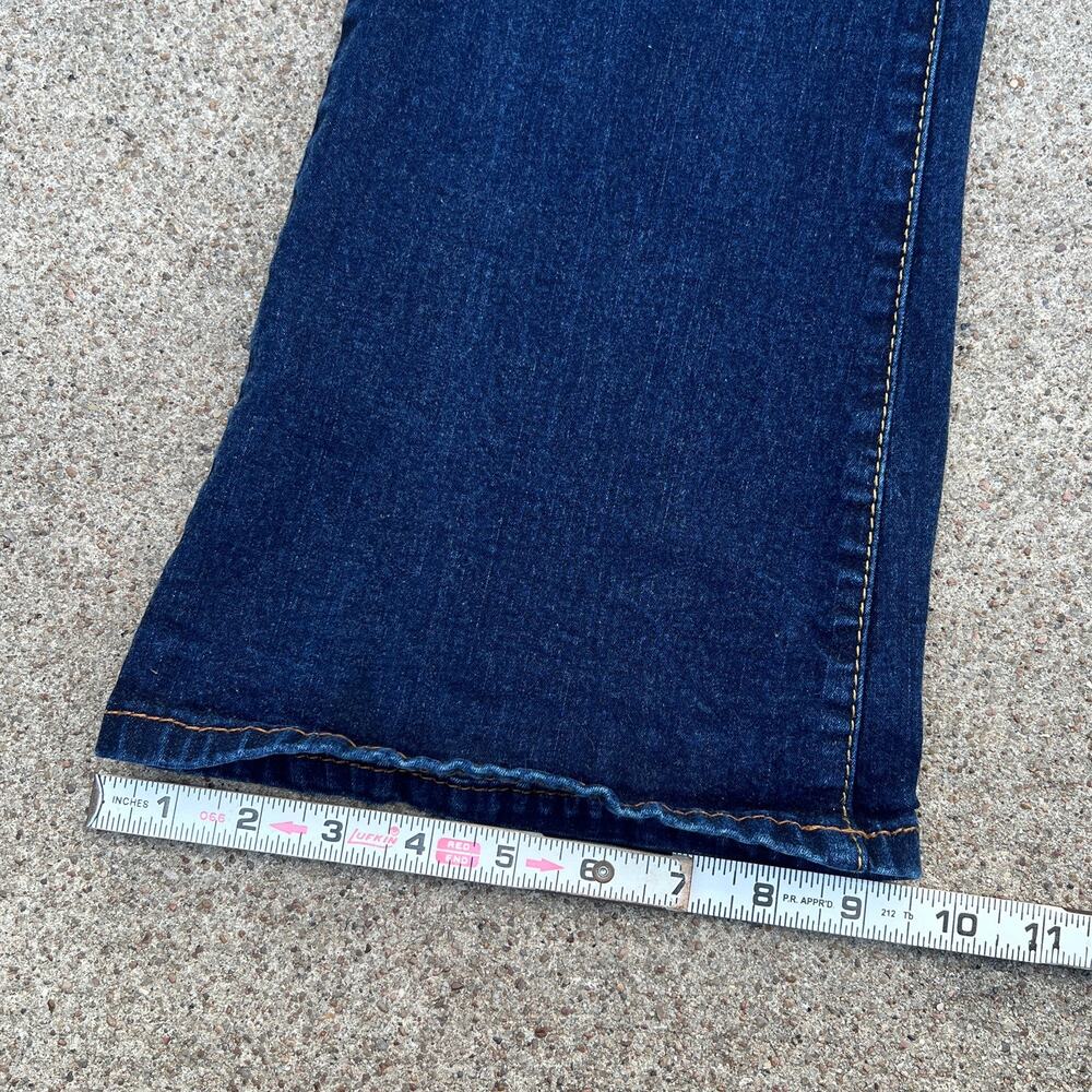 Y2K 2000s Baby Phat Low Rise Flared Jeans Dark Wash | Size 29 x 32 | - Picture 7 of 8